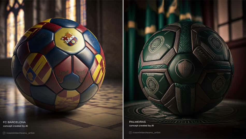 Web Stories – Bolas de clubes são criadas com Inteligência Artificial