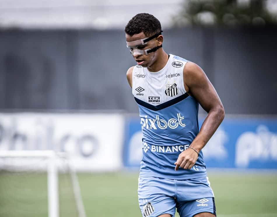 Sandry não joga pelo Santos desde cotovelada no Paulistão: especialista explica quadro clínico do volante