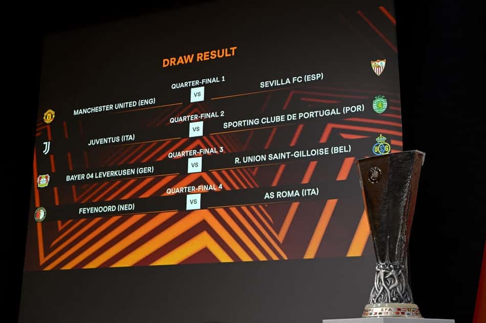 Confrontos das quartas - Liga Europa