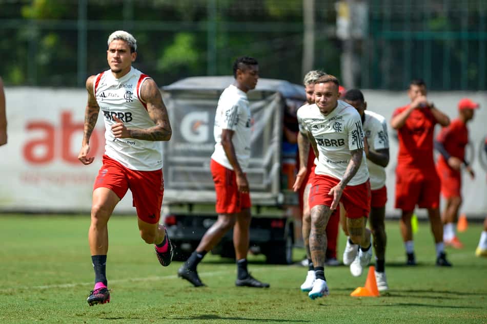 Treino do Flamengo - Pedro e Cebolinha