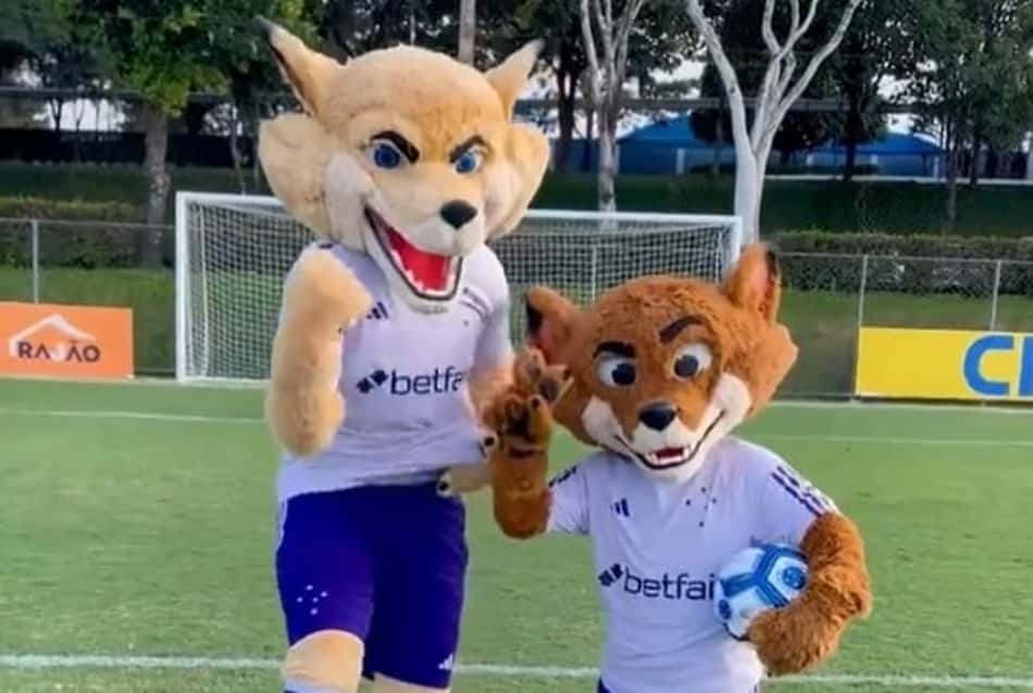 Organizada do Cruzeiro faz protesto contra a nova mascote do clube