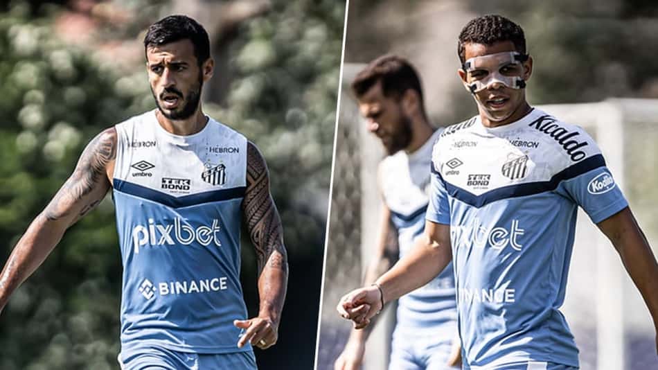 Camacho ou Sandry? Volantes disputam vaga no time titular do Santos