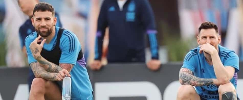 Otamendi surpreende, tatua rosto Messi e craque da Argentina responde homenagem