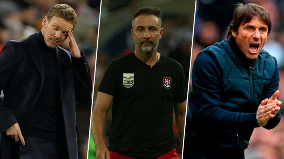 Nagelsmann, Vítor Pereira e Antonio Conte