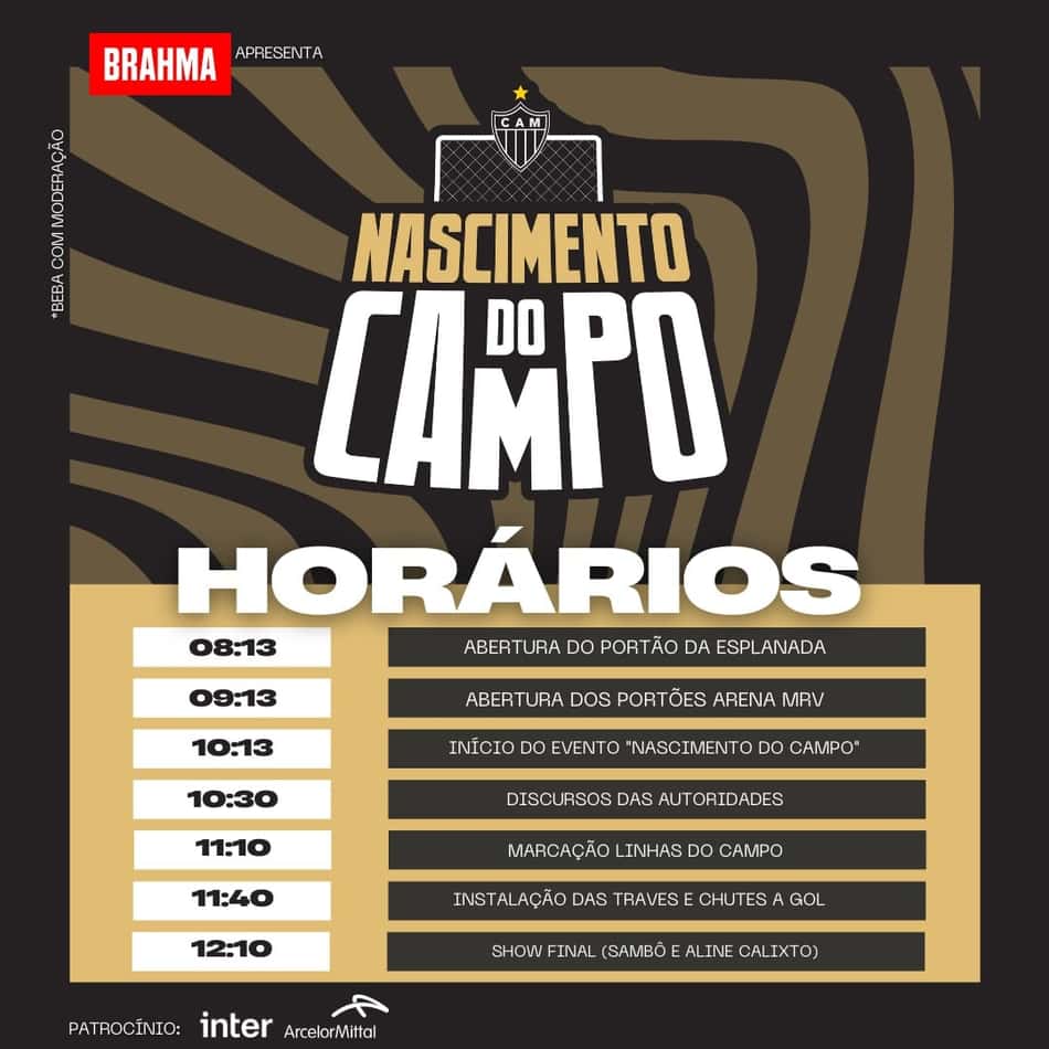 O estádio do Galo terá público externo pela primeira vez desde que teve seu primeiro evento oficial, no dia 25 de março