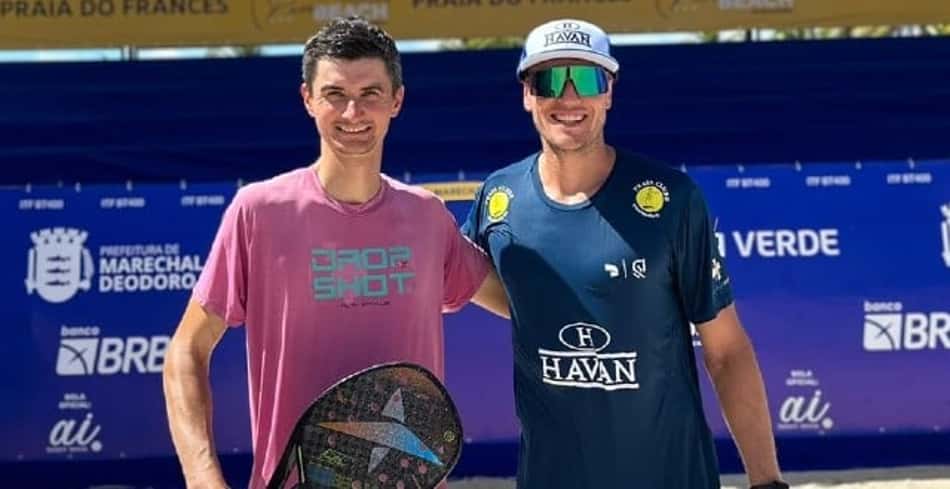 Embalados, André Baran e russo Burmakin chegam confiantes para o Pure Beach, na Praia do Francês: 'Lugar especial'