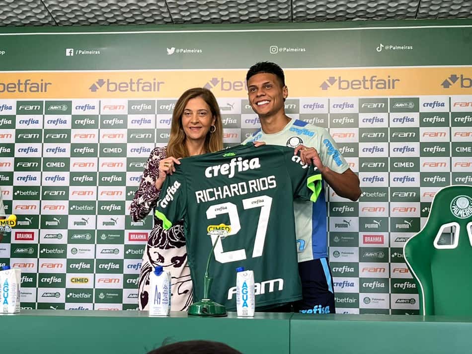 Apresentado, Richard Ríos agradece recepção da "Família Palmeiras" e avisa: 'Vim fazer a minha carreira"