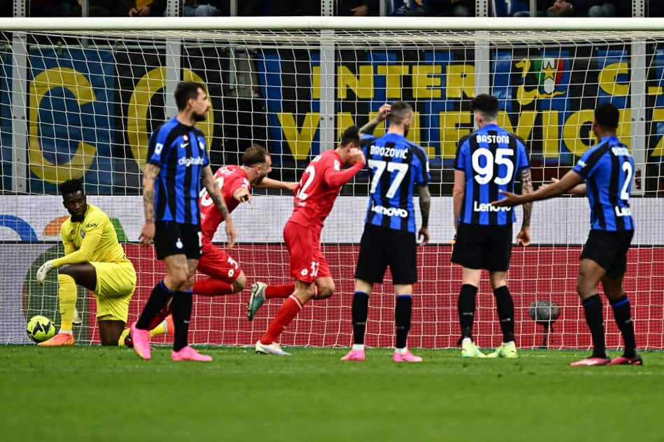 Dentro de casa, Inter de Milão joga mal e perde para o Monza no Campeonato Italiano