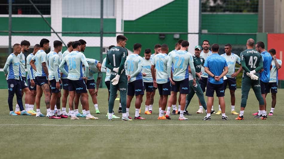 Palmeiras faz treino coletivo pensando em duelo com o Cerro Porteño pela Libertadores