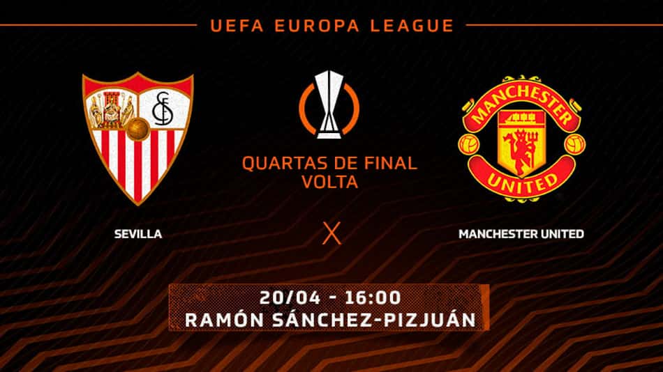 Sevilla x Manchester United: onde assistir, horário e escalações do jogo pela Liga Europa