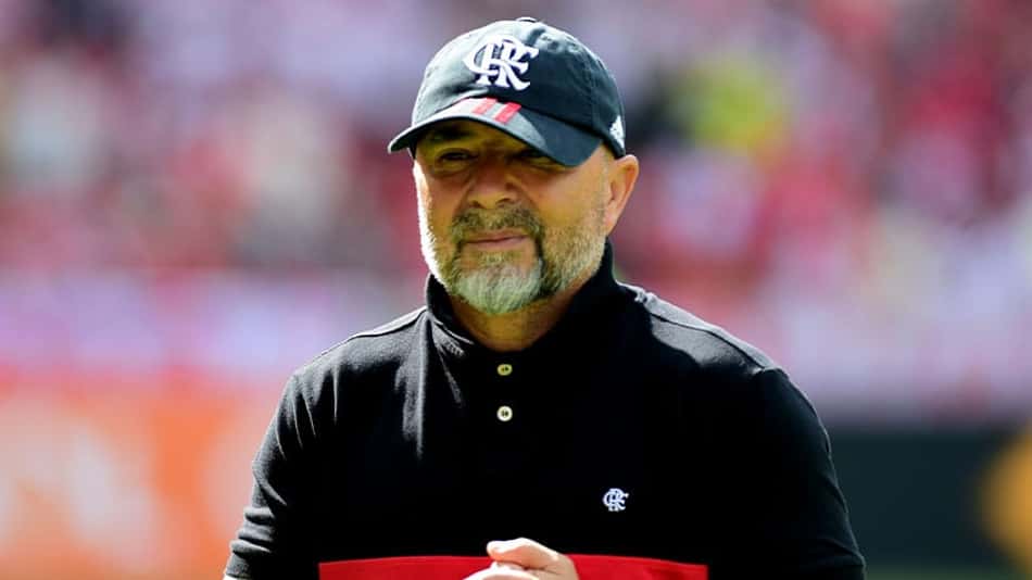 Sampaoli lamenta chances perdidas pelo Flamengo e afirma: 'O Inter estava feliz com o empate'