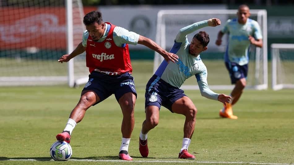 Veiga e Rony treinam com o elenco, e Palmeiras finaliza preparação para a Copa do Brasil; veja provável time