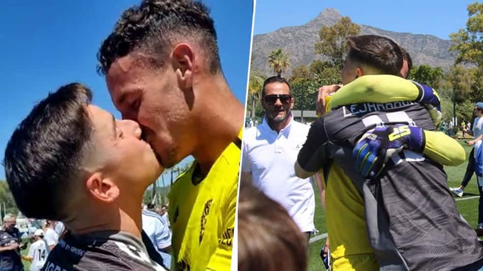 Goleiro espanhol beija o namorado em comemoração e torna pública a homossexualidade