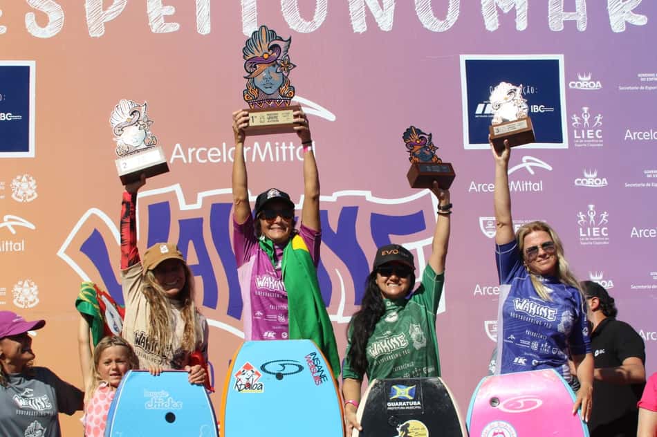 Primeiro evento do Circuito Mundial de bodyboarding termina com títulos inéditos e bicampeonato de brasileira