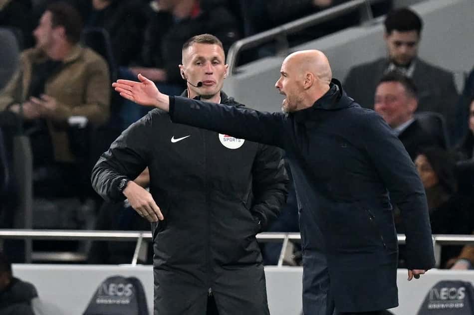 Erik Ten Hag lamenta empate de United contra Tottenham após abrir 2 a 0 no placar: 'Não jogamos tão bem'