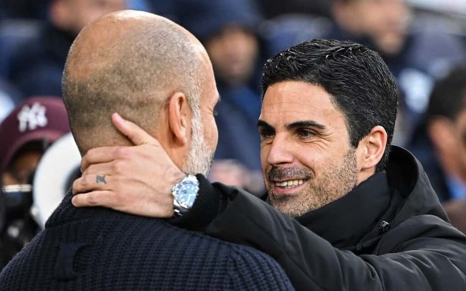 Em tom de elogio, Guardiola diz que o Arsenal já alcançou maior título da temporada: 'Conquista incrível'