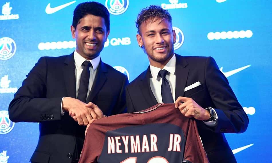 Nasser Al Khelaifi e Neymar