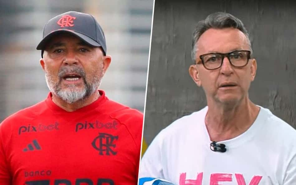 Treinador do Flamengo, Sampaoli processa Neto por acusação de racismo em programa da Band