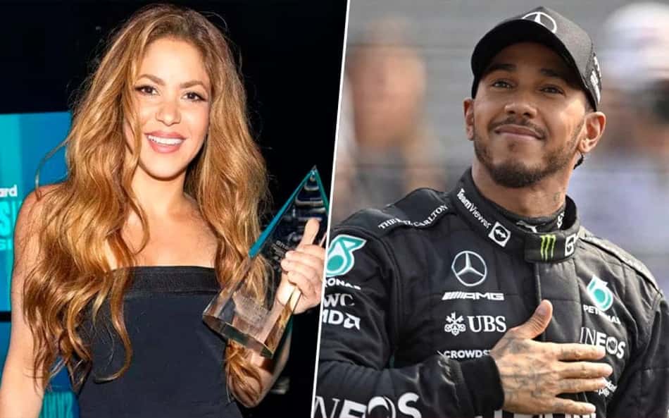 Piloto da Ferrari foi apontado como 'cupido' do romance entre Hamilton e Shakira, diz jornal