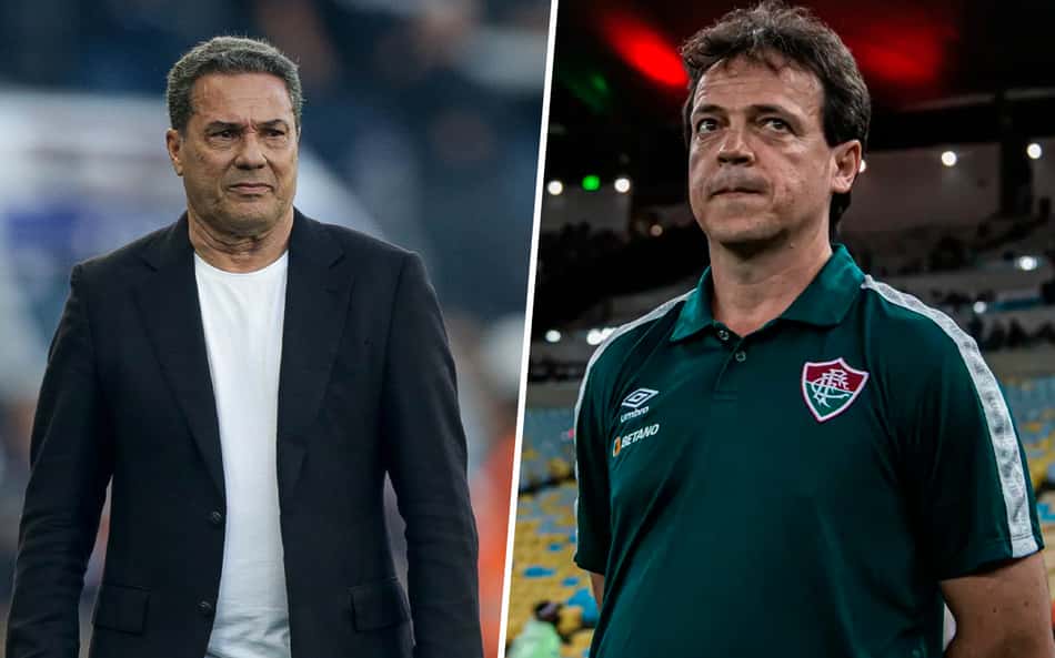 Sob pressão no Corinthians, Luxemburgo encontra Fernando Diniz após 'guerra' entre defesa e ataque