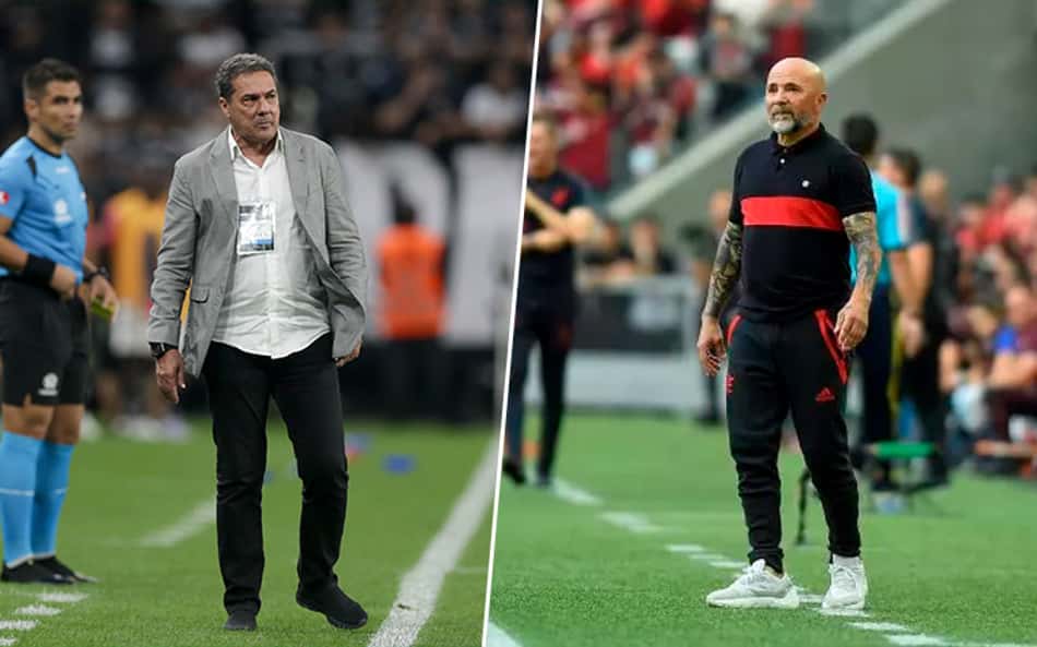 Após 'cutucadas' e ofensas, Luxemburgo reencontra Sampaoli com objetivo de reerguer o Corinthians no Brasileirão