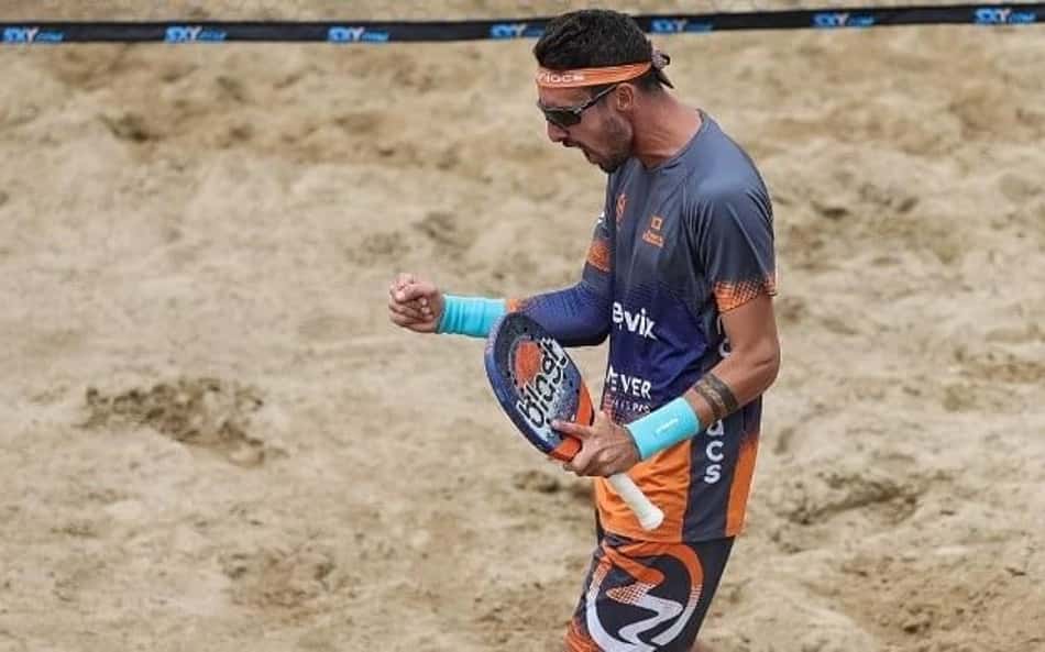 Cappelletti avança no Mundial de Beach Tennis na Itália e presta homenagem às vítimas de enchentes