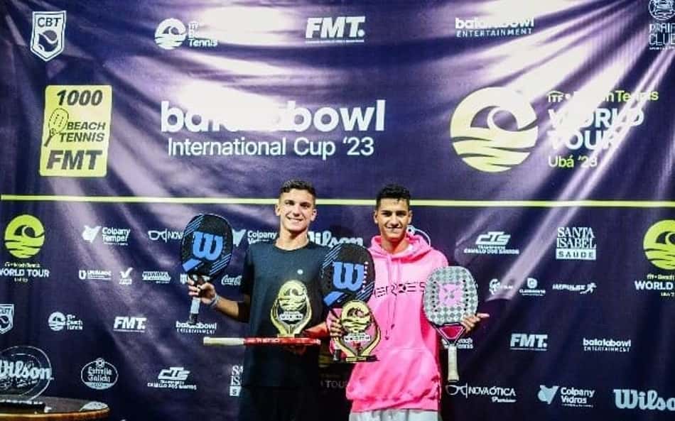 Primeiros campeões definidos em torneio internacional de Beach Tennis em Ubá (MG)