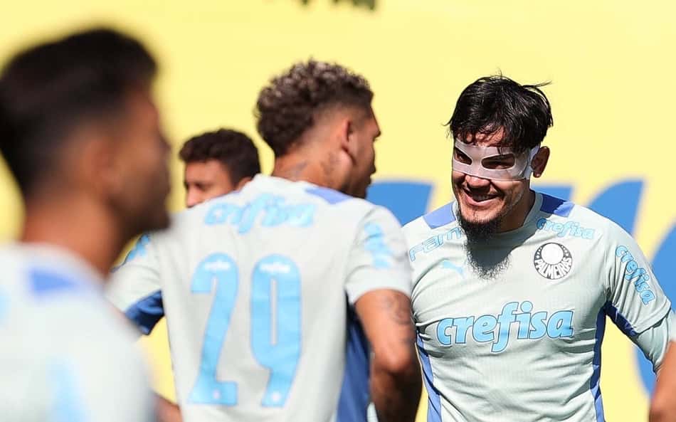 Gómez treina com proteção na face, e Palmeiras segue preparação para enfrentar o Cerro; veja provável time