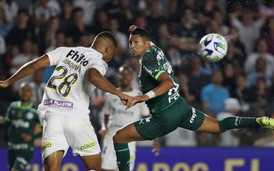 VÍDEO: Assista aos melhores lances do empate em 0 a 0 de Santos e Palmeiras pelo Brasileirão