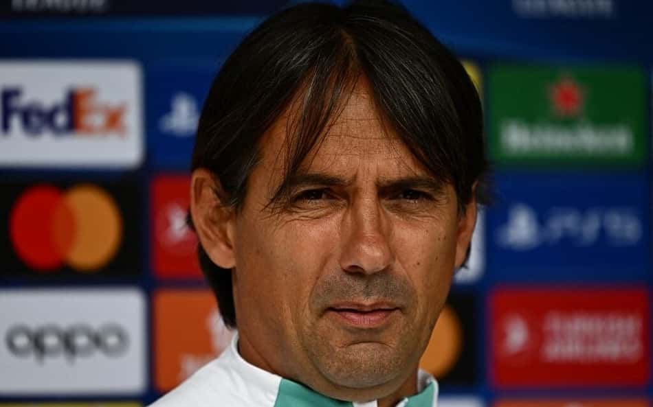 Simone Inzaghi, técnico da Inter de Milão, prega atenção a Haaland, do City, e elogia elenco recheado de jogadores experientes