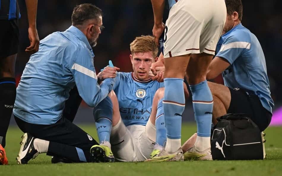 Jornalistas comentam saída de De Bruyne contra a Inter: 'Não consegue jogar final'