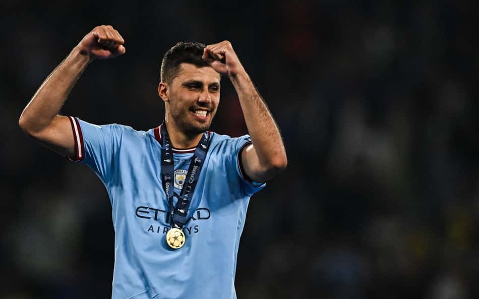 Rodri, do Manchester City, é eleito o craque da Champions League 2022/23