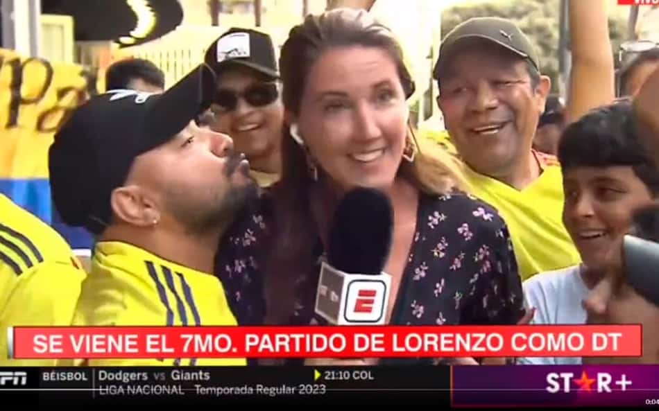 Assédio: Torcedor tenta beijar repórter em amistoso entre Colômbia e Iraque