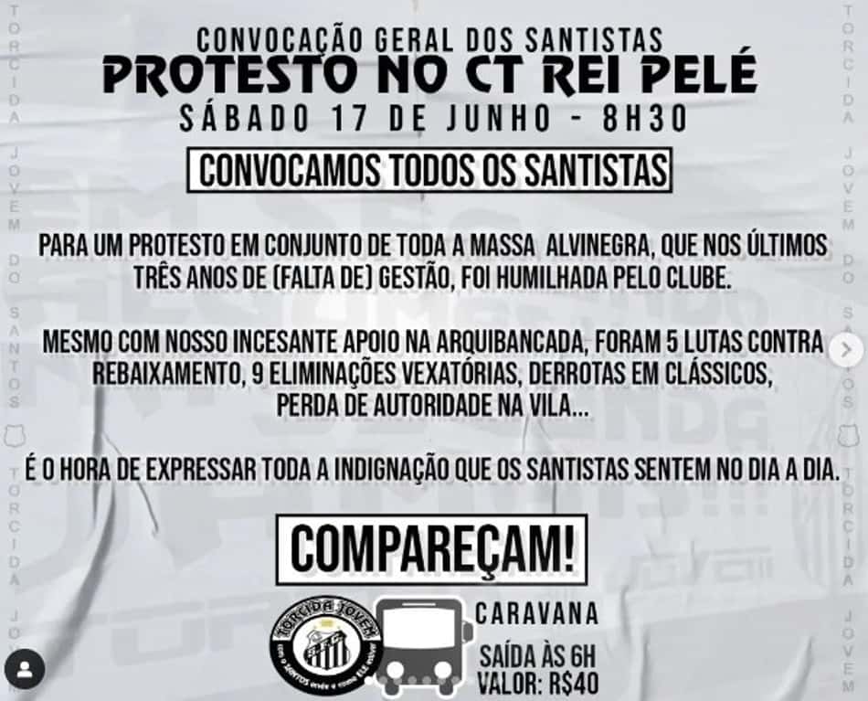 Comunicado - Torcida Jovem