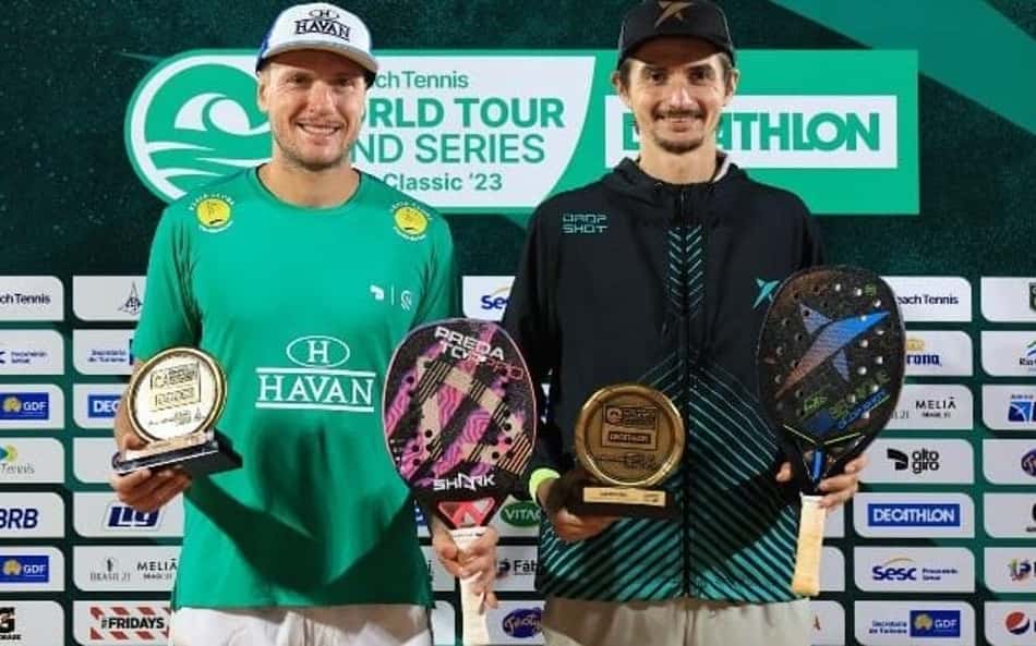 Baran e Miiller se emocionam com títulos do Sand Series de Brasília