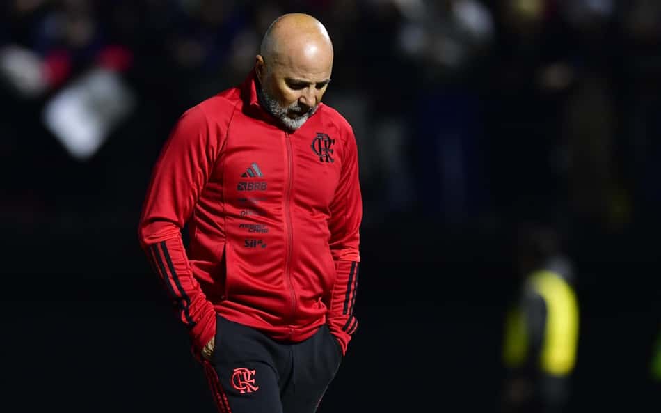 Sampaoli se surpreende com atuação do Flamengo contra o Bragantino: 'Não esteve em campo'