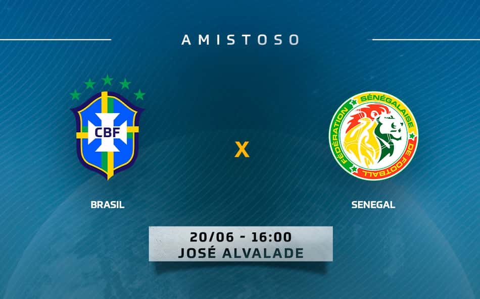 Brasil x Senegal: onde assistir, escalações e desfalques do amistoso internacional
