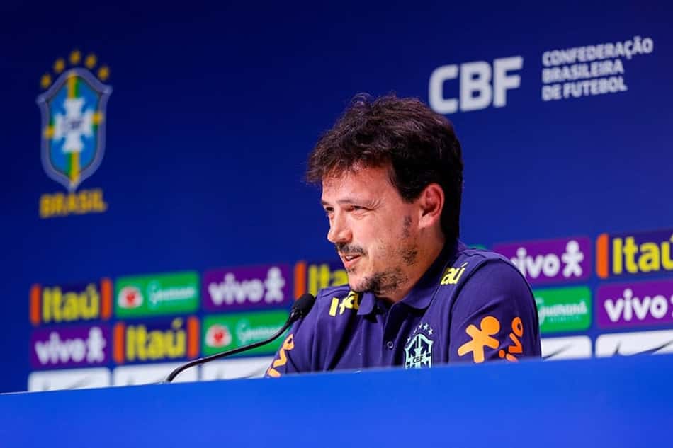 Diniz na sua apresentação na Seleção Brasileira