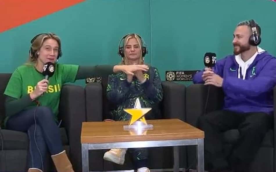 Fernanda Gentil relembra gafe com homem cego em transmissão da Copa do Mundo Feminina