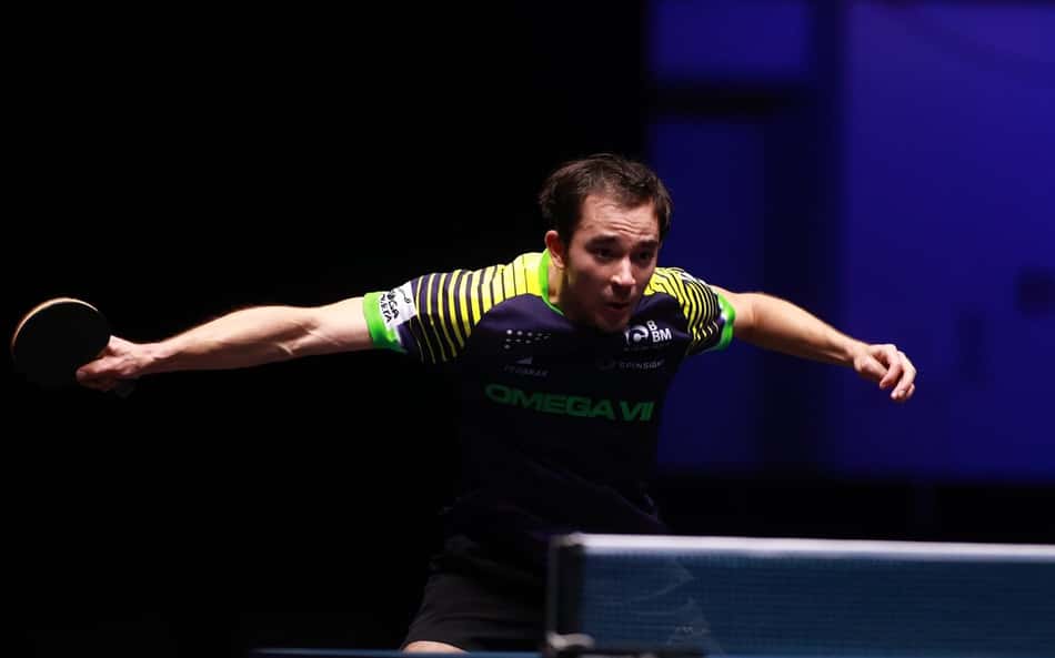 Hugo Calderano celebra o terceiro lugar no WTT Star Contender Ljubljana: 'Consegui achar boas soluções'