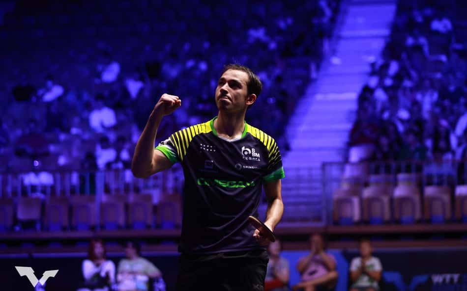 Hugo Calderano conquista o terceiro lugar no WTT Star Contender Ljubljana