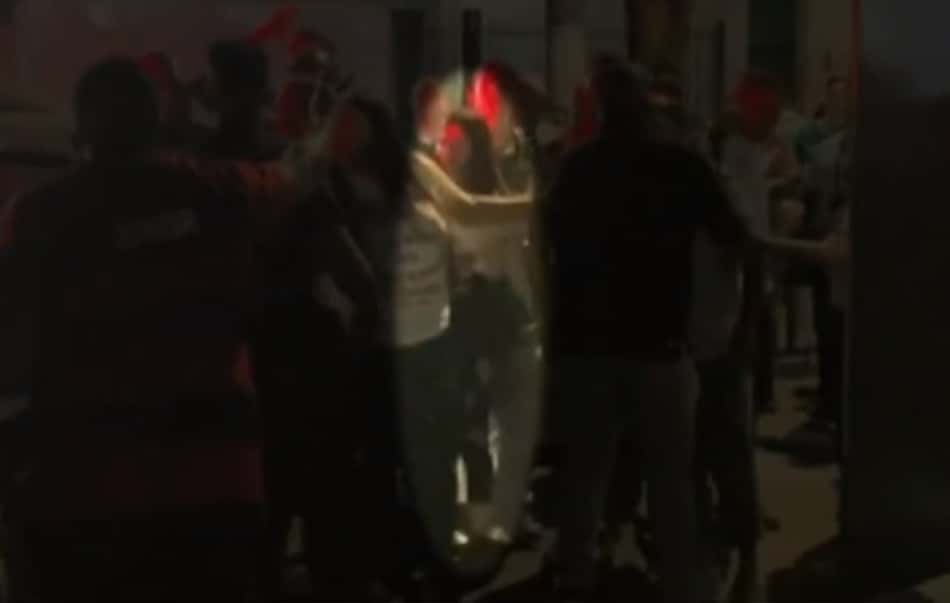 Gabriela Anelli na torcida do Flamengo