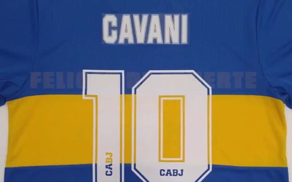 Edinson Cavani vestirá a camisa 10 no Boca Juniors