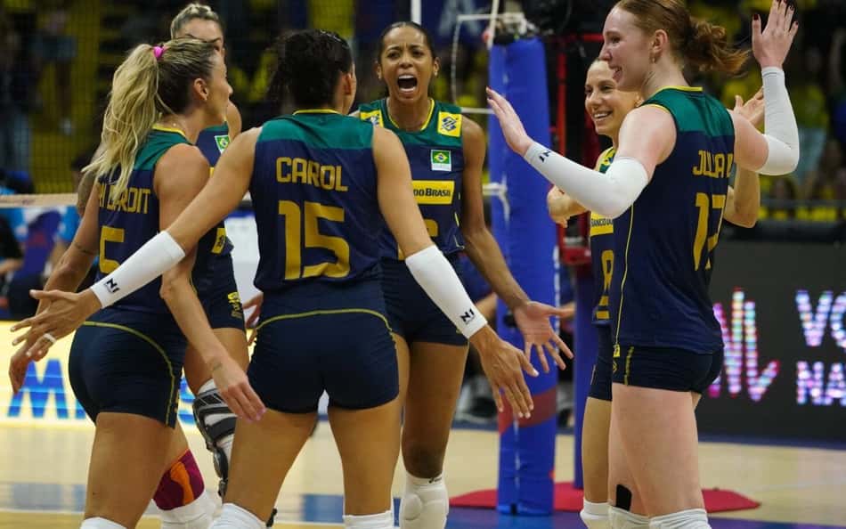 Vôlei Feminino: Brasil 'passa o carro' na Tailândia e encerra bem a primeira fase da Liga das Nações