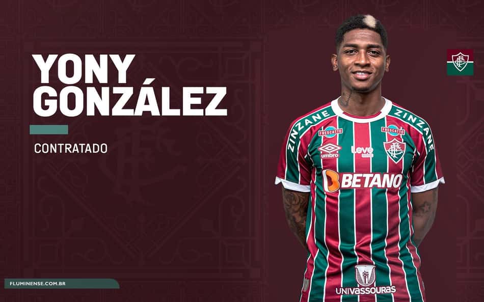 Fluminense anuncia retorno de Yony González com contrato até o fim de 2024