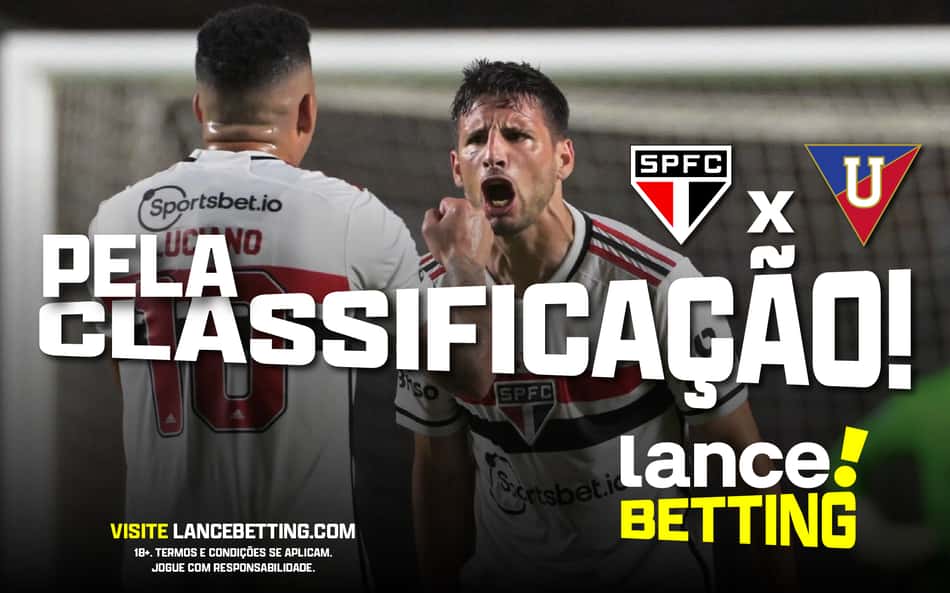 Para avançar nos 90 minutos! Aposte R$10 e ganhe mais de R$60 com o São Paulo na Sula
