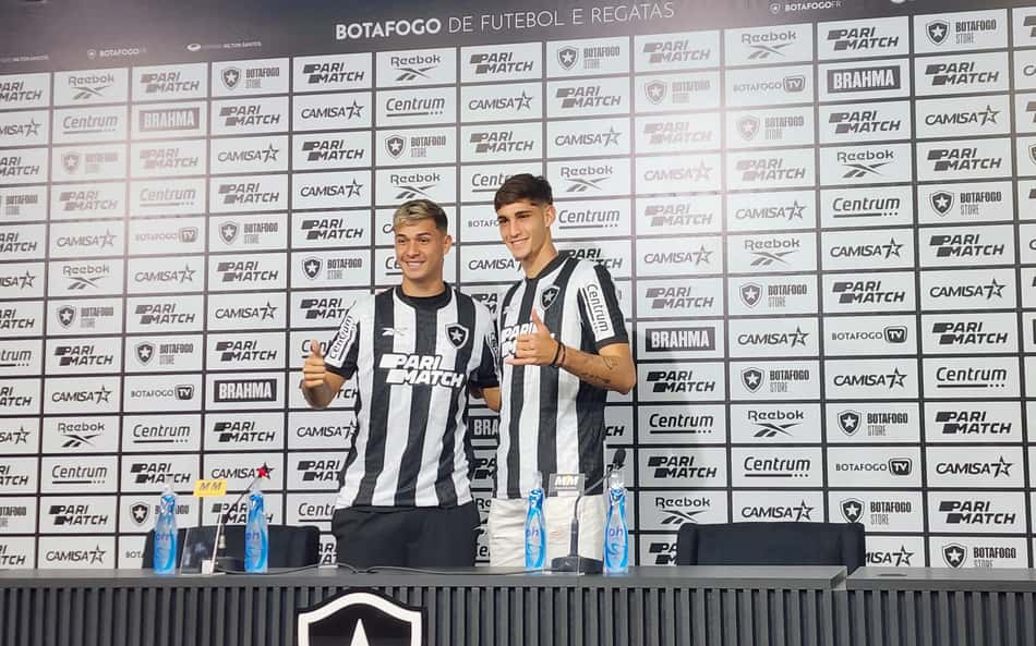 Promessas uruguaias, Mateo Ponte e Valentín Adamo são apresentados no Botafogo