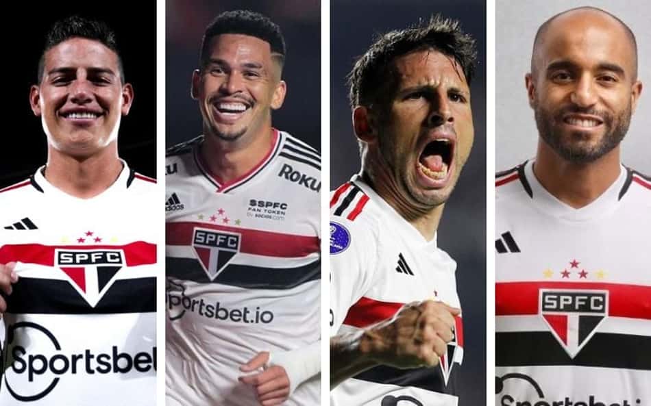 'Quarteto mágico'? Saiba como deve ficar o ataque do São Paulo com Lucas Moura e James Rodríguez