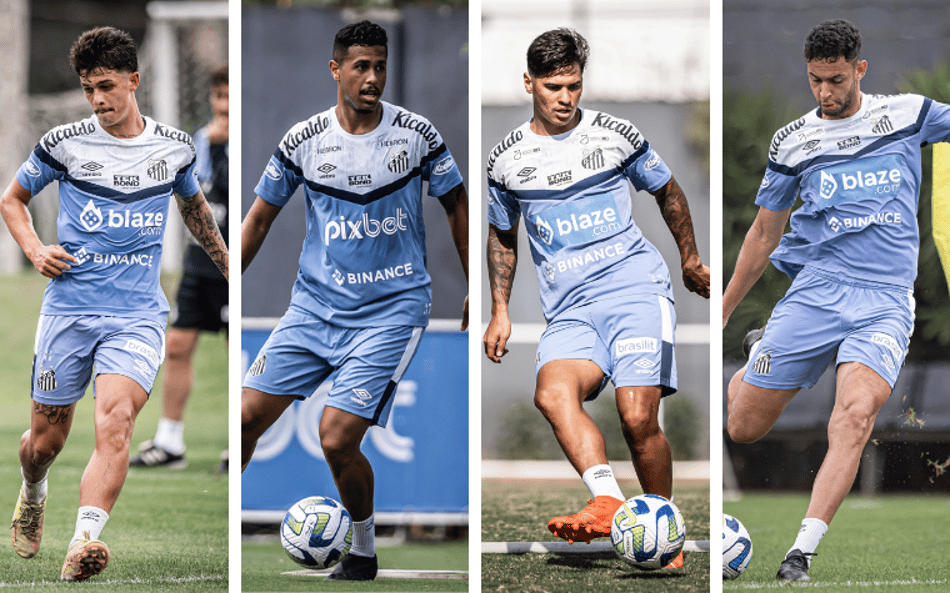 Quatro atletas do Santos são afastados por Aguirre e começam treinos em separado