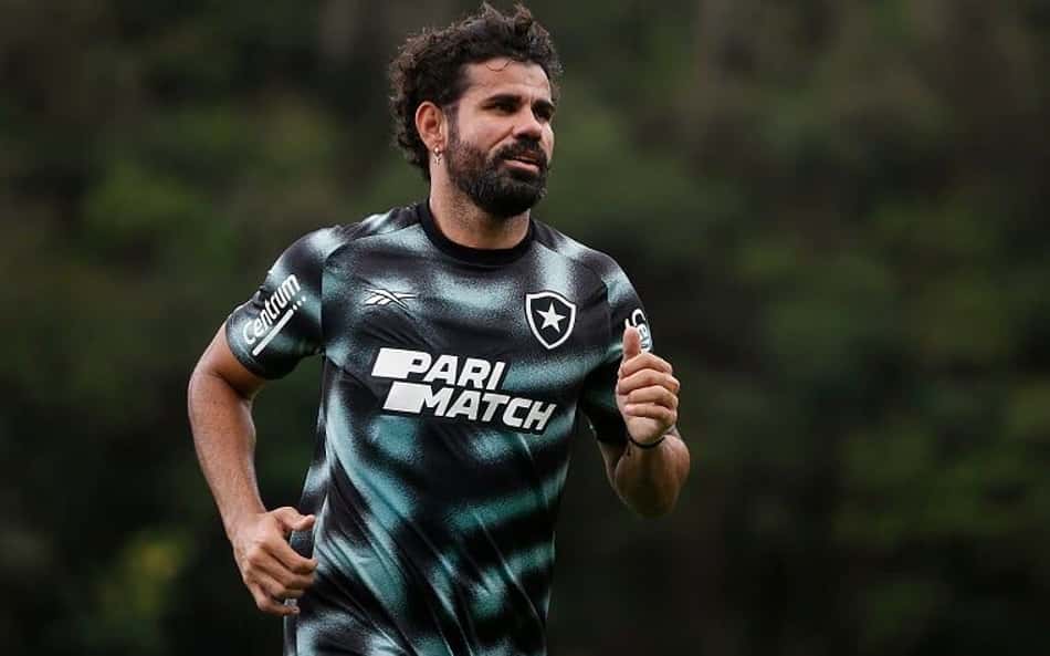 Estreia a caminho? Bruno Lage testa Diego Costa entre os titulares do Botafogo para confronto com o São Paulo